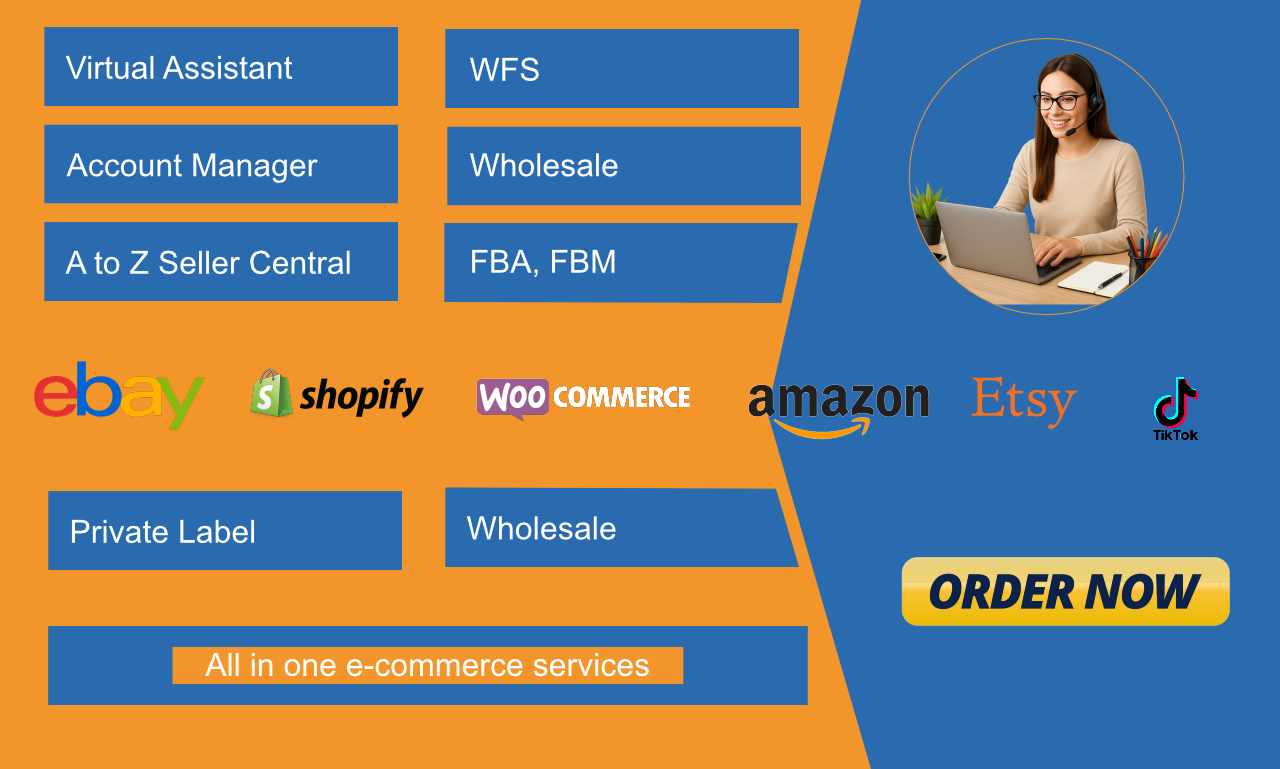 VA service for ecommerce platforms and businesses